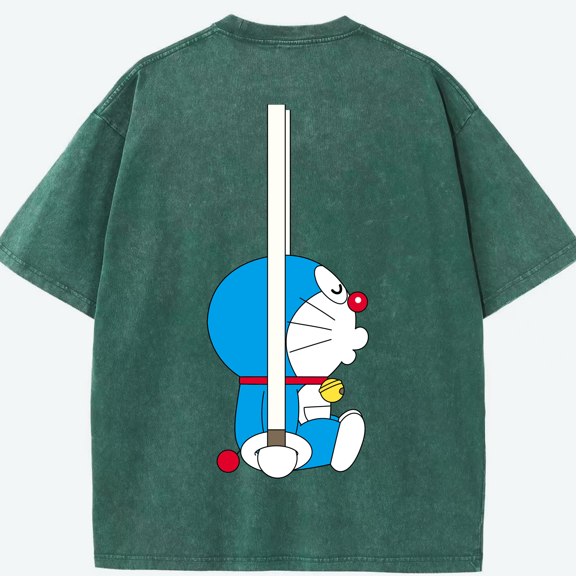 （画像用） ドラえもん Doraemon 綿100% ヴィンテージ風 半袖Tシャツ（背面プリント）